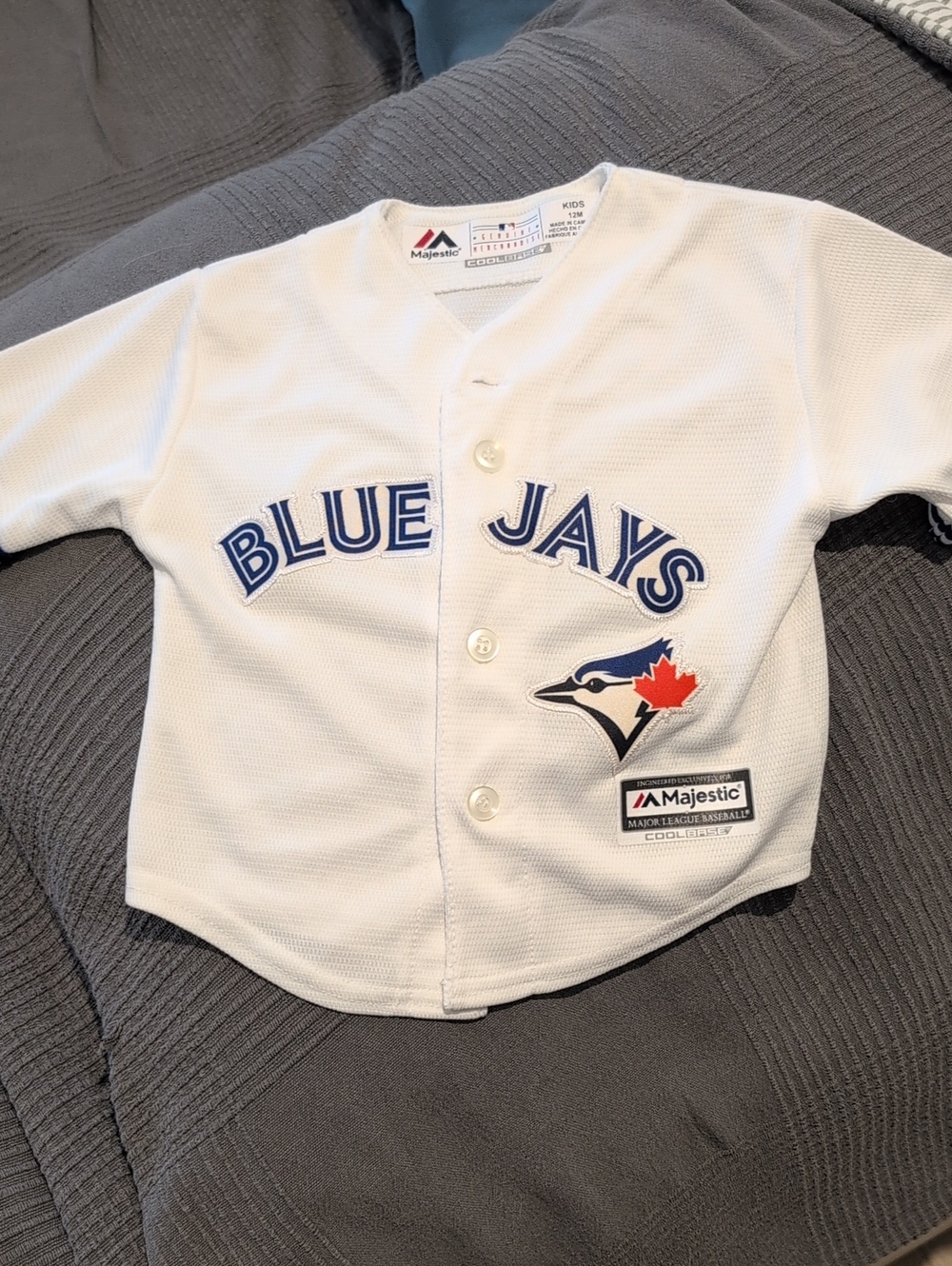 Majestic Kids White Toronto Blue Jays Replica Jersey